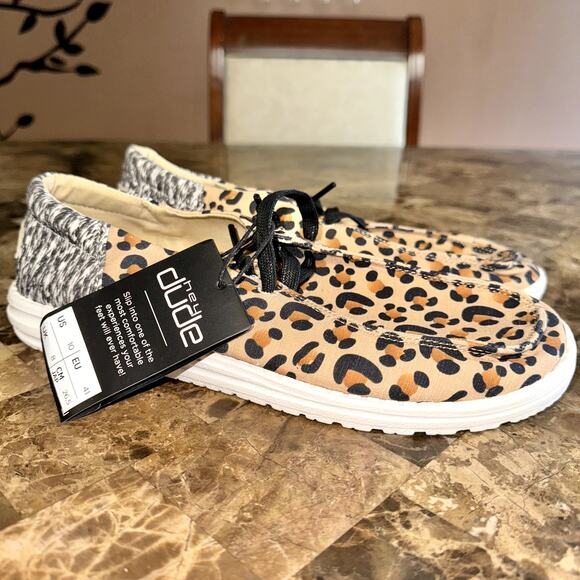 Hey Dude Women's Wendy Funk Cheetah Collage Slip On Shoes NWT - Picture 4 of 7